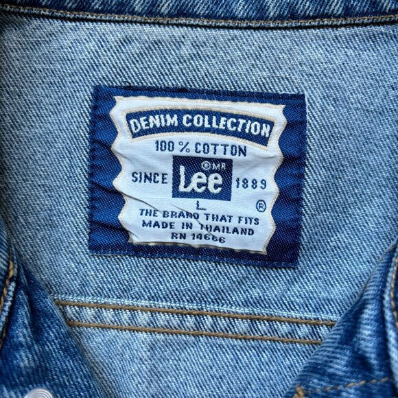 Vintage Denim Lee Jacket from the 1999 Ironman in Lake Placid USA - PTP 26” EUC - Picture 4 of 7